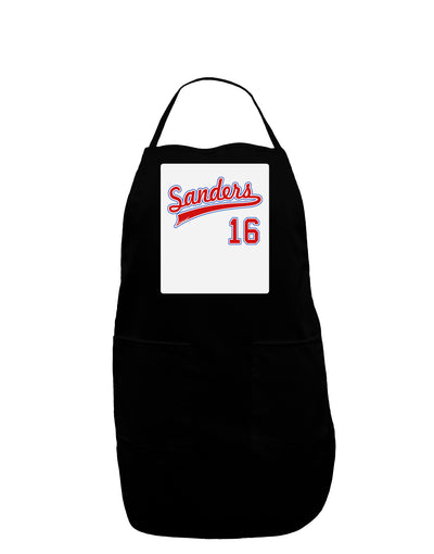 Sanders Jersey 16 Panel Dark Adult Apron-Bib Apron-TooLoud-Black-One-Size-Davson Sales