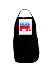 Republican Bubble Symbol Panel Dark Adult Apron-Bib Apron-TooLoud-Black-One-Size-Davson Sales