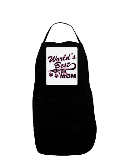 World's Best Dog Mom Panel Dark Adult Apron by TooLoud-Bib Apron-TooLoud-Black-One-Size-Davson Sales