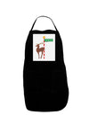 Rudolf Ratchet Reindeer Color Panel Dark Adult Apron-Bib Apron-TooLoud-Black-One-Size-Davson Sales