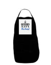 Proud Navy Husband Panel Dark Adult Apron-Bib Apron-TooLoud-Black-One-Size-Davson Sales