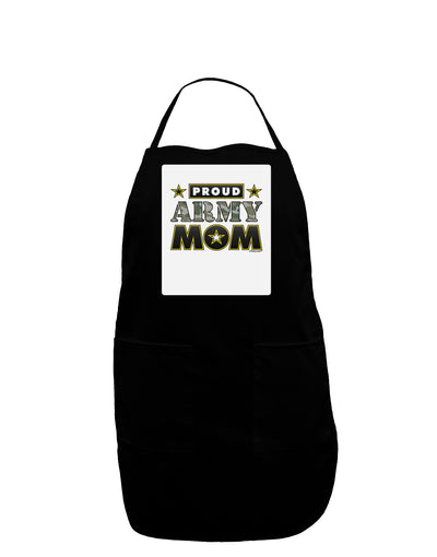 Proud Army Mom Panel Dark Adult Apron-Bib Apron-TooLoud-Black-One-Size-Davson Sales