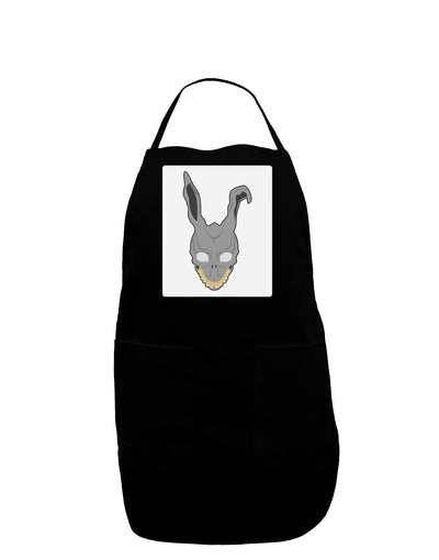 Scary Bunny Face Panel Dark Adult Apron-Bib Apron-TooLoud-Black-One-Size-Davson Sales