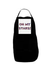 Oh My Stars Patriotic Design Panel Dark Adult Apron by TooLoud-Bib Apron-TooLoud-Black-One-Size-Davson Sales