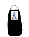 Patriotic Cat - USA Panel Dark Adult Apron by TooLoud-Bib Apron-TooLoud-Black-One-Size-Davson Sales