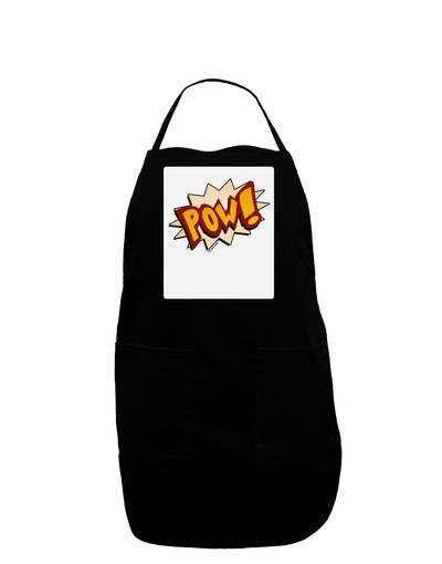 Onomatopoeia POW Panel Dark Adult Apron-Bib Apron-TooLoud-Black-One-Size-Davson Sales