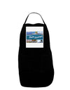 TooLoud Welcome to Palm Springs Collage Panel Dark Adult Apron-Bib Apron-TooLoud-Black-One-Size-Davson Sales