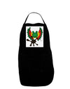 Dilophosaurus Design - Spit Panel Dark Adult Apron by TooLoud-Bib Apron-TooLoud-Black-One-Size-Davson Sales