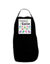 Happy Easter Design Panel Dark Adult Apron-Bib Apron-TooLoud-Black-One-Size-Davson Sales