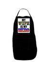 My Wife is My Hero - Armed Forces Panel Dark Adult Apron by TooLoud-Bib Apron-TooLoud-Black-One-Size-Davson Sales