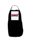 Mom to the Fourth Power - Cute Mom of 4 Design Panel Dark Adult Apron by TooLoud-Bib Apron-TooLoud-Black-One-Size-Davson Sales