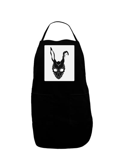Scary Bunny Face Black Panel Dark Adult Apron-Bib Apron-TooLoud-Black-One-Size-Davson Sales