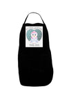 Personalized My First Christmas Snowbaby Girl Panel Dark Adult Apron-Bib Apron-TooLoud-Black-One-Size-Davson Sales