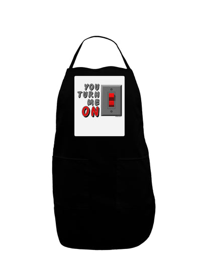 You Turn Me On Switch Panel Dark Adult Apron-Bib Apron-TooLoud-Black-One-Size-Davson Sales