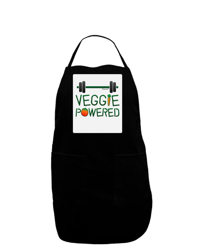 Veggie Powered Panel Dark Adult Apron-Bib Apron-TooLoud-Black-One-Size-Davson Sales