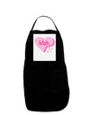 Meh Candy Heart - Valentines Day Panel Dark Adult Apron by TooLoud-Bib Apron-TooLoud-Black-One-Size-Davson Sales