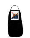 California Republic Design - Grizzly Bear and Star Panel Dark Adult Apron by TooLoud-Bib Apron-TooLoud-Black-One-Size-Davson Sales