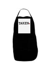 Taken Panel Dark Adult Apron by-Bib Apron-TooLoud-Black-One-Size-Davson Sales