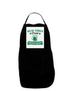 Real Girls Drink Green Beer Panel Dark Adult Apron-Bib Apron-TooLoud-Black-One-Size-Davson Sales