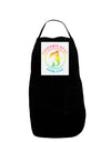 Mermaids Have More Fun - Beachy Colors Panel Dark Adult Apron-Bib Apron-TooLoud-Black-One-Size-Davson Sales