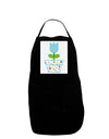 Easter Tulip Design - Blue Panel Dark Adult Apron by TooLoud