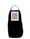 Eat Sleep Rave Repeat Color Panel Dark Adult Apron by TooLoud-Bib Apron-TooLoud-Black-One-Size-Davson Sales