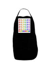 Pandamonium Rainbow Pandas Panel Dark Adult Apron by TooLoud-Bib Apron-TooLoud-Black-One-Size-Davson Sales