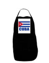 Cuba Flag Cuban Pride Panel Dark Adult Apron by TooLoud-Bib Apron-TooLoud-Black-One-Size-Davson Sales