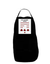 Pixel Heart Invaders Design Panel Dark Adult Apron-Bib Apron-TooLoud-Black-One-Size-Davson Sales