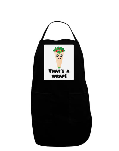 Thats A Wrap Cute Wrap Panel Dark Adult Apron-Bib Apron-TooLoud-Black-One-Size-Davson Sales