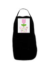 Easter Tulip Design - Pink Panel Dark Adult Apron by TooLoud-Bib Apron-TooLoud-Black-One-Size-Davson Sales