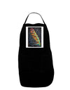 Rainbow Feather Panel Dark Adult Apron-Bib Apron-TooLoud-Black-One-Size-Davson Sales