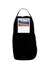 Pikes Peak CO Mountains Panel Dark Adult Apron by TooLoud-Bib Apron-TooLoud-Black-One-Size-Davson Sales