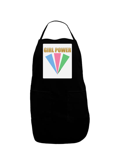 Girl Power Stripes Panel Dark Adult Apron by TooLoud