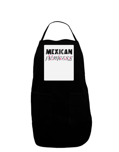 Mexican Princess - Cinco de Mayo Panel Dark Adult Apron by TooLoud-Bib Apron-TooLoud-Black-One-Size-Davson Sales