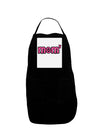 Mom to the Fifth Power - Cute Mom of 5 Design Panel Dark Adult Apron by TooLoud-Bib Apron-TooLoud-Black-One-Size-Davson Sales