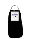 TooLoud Web Designer Not Miracle Worker Panel Dark Adult Apron-Bib Apron-TooLoud-Black-One-Size-Davson Sales