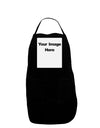 Custom Personalized Image and Text Picture Panel Dark Adult Apron-Bib Apron-TooLoud-Black-One-Size-Davson Sales