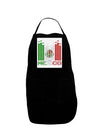 Mexican Flag Levels - Cinco De Mayo Text Panel Dark Adult Apron-Bib Apron-TooLoud-Black-One-Size-Davson Sales