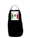 Mexican Flag App Icon Panel Dark Adult Apron by TooLoud-Bib Apron-TooLoud-Black-One-Size-Davson Sales