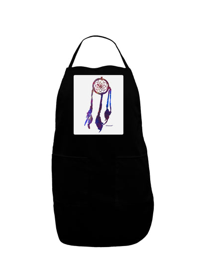 Graphic Feather Design - Galaxy Dreamcatcher Panel Dark Adult Apron by TooLoud-Bib Apron-TooLoud-Black-One-Size-Davson Sales