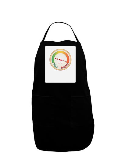 Naughty or Nice Meter Naughty Panel Dark Adult Apron-Bib Apron-TooLoud-Black-One-Size-Davson Sales