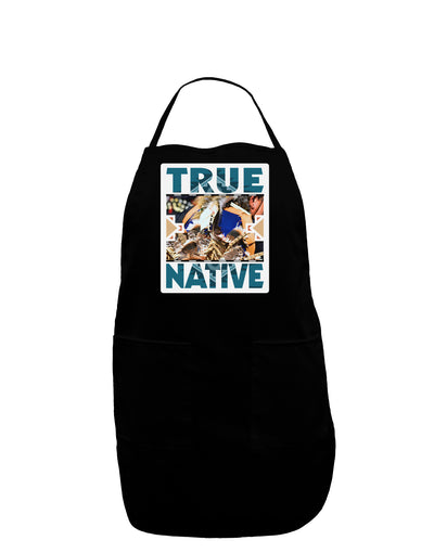 True Native American Panel Dark Adult Apron-Bib Apron-TooLoud-Black-One-Size-Davson Sales