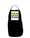 Stand For Love Rainbow Panel Dark Adult Apron-Bib Apron-TooLoud-Black-One-Size-Davson Sales