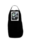 Three Owls and Moon Panel Dark Adult Apron-Bib Apron-TooLoud-Black-One-Size-Davson Sales