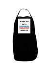 Wake Up Be A Hero Repeat Panel Dark Adult Apron by TooLoud-Bib Apron-TooLoud-Black-One-Size-Davson Sales