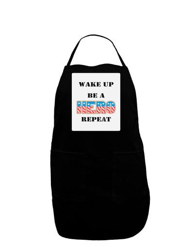 Wake Up Be A Hero Repeat Panel Dark Adult Apron by TooLoud-Bib Apron-TooLoud-Black-One-Size-Davson Sales