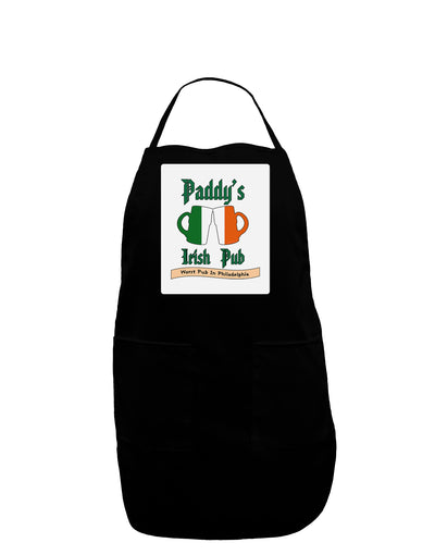 Paddy's Irish Pub Panel Dark Adult Apron by TooLoud-Bib Apron-TooLoud-Black-One-Size-Davson Sales