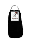 Sagittarius Symbol Panel Dark Adult Apron-Bib Apron-TooLoud-Black-One-Size-Davson Sales