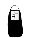 Rudolf the Ratchet Reindeer Panel Dark Adult Apron-Bib Apron-TooLoud-Black-One-Size-Davson Sales